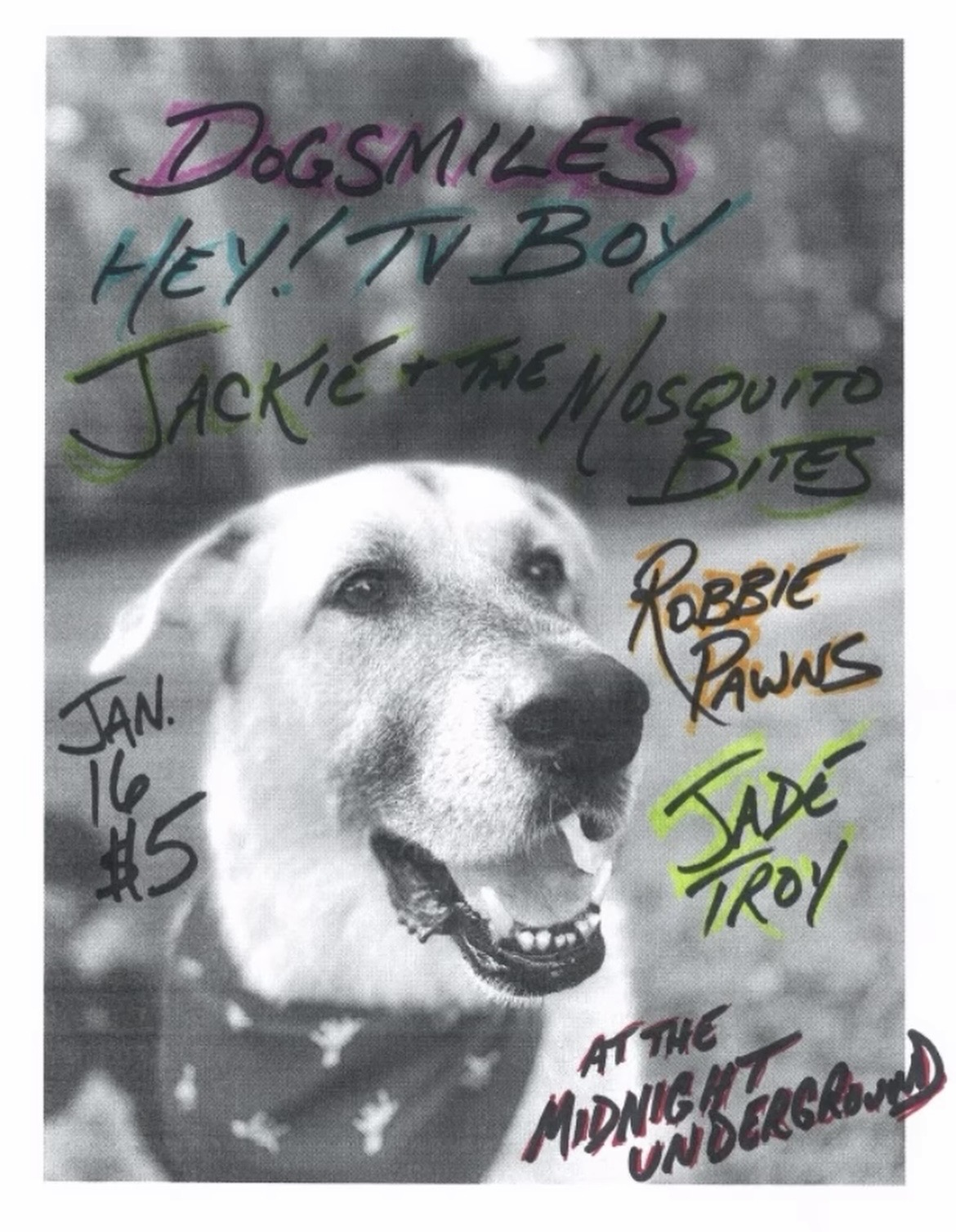 Show flyer for January 16, 2026